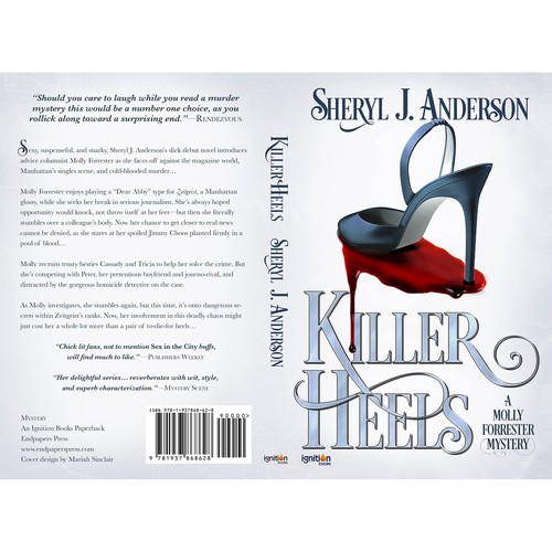 Murder mystery book cover with the title 'Book Cover: Mystery Thriller'