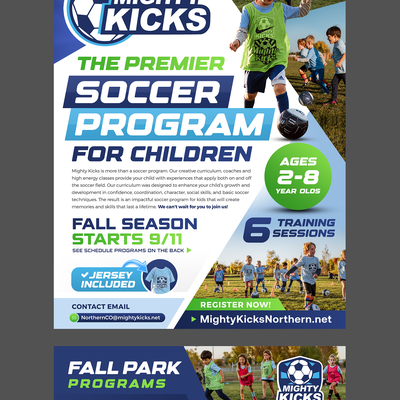Youth Soccer Fall Season Flyer