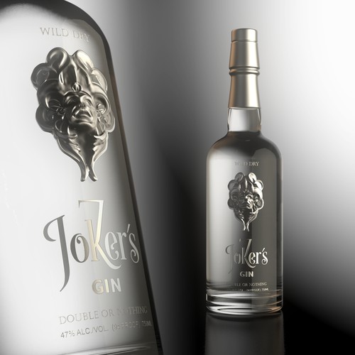 Luxury label with the title 'GIN Label design'