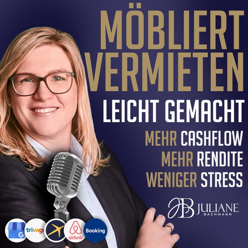 Airbnb design with the title 'Podcast cover'