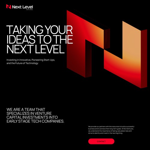 Website with the title 'Modern website for HR Startup'