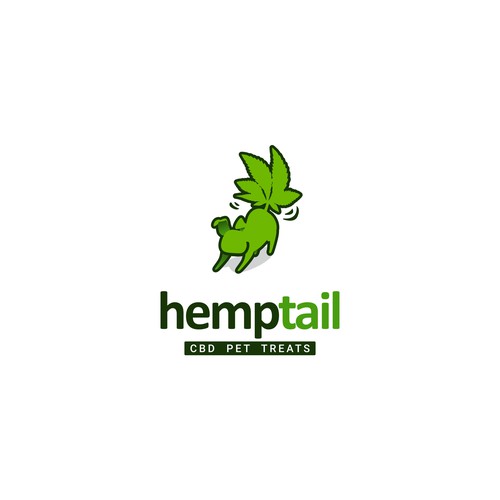 Hemp brand with the title 'Logo concept for a CBD pet products brand'