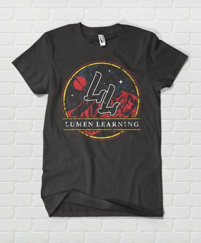 Distressed t-shirt with the title 'Lumen Learning'
