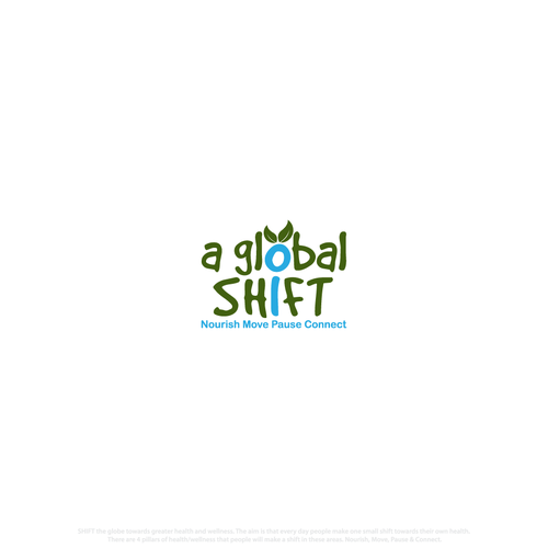 Globe brand with the title 'Logo for a global Shift'