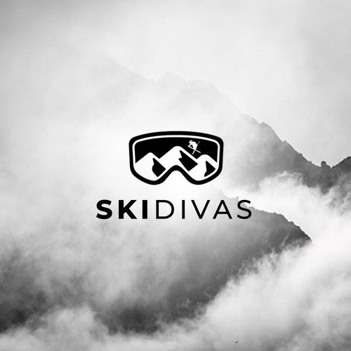 Ski logo with the title 'SKI DIVAS'