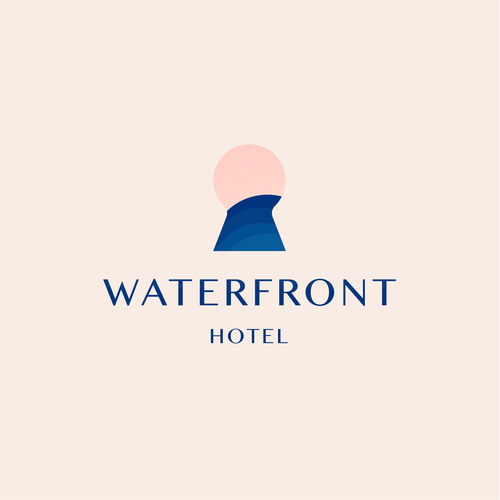 Key brand with the title 'Minimal logo for hotel'