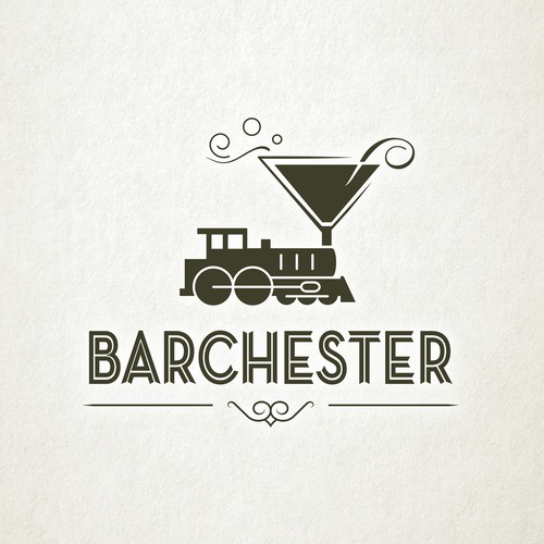 Cocktail logo with the title 'Logo for Barchester Artisan Cocktails'