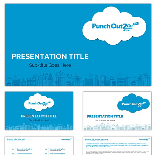 Network design with the title 'Punchout2go'