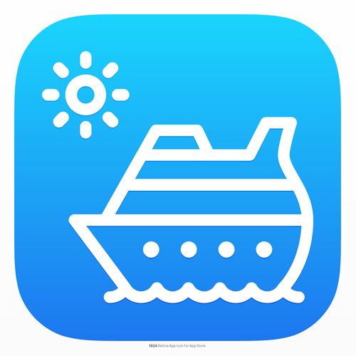 Cruise design with the title 'App Icon for CruisePicker'