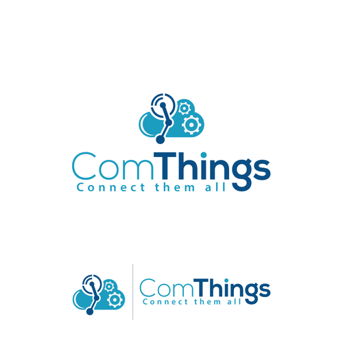 Engine design with the title 'Logo for an innovative startup'