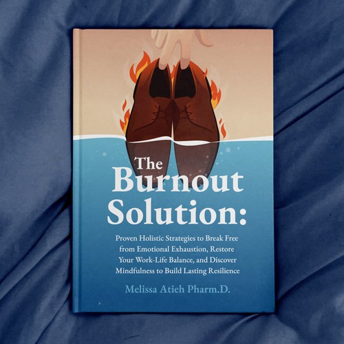 Psychology book cover with the title 'Design a Captivating Cover for a Book about Burnout'
