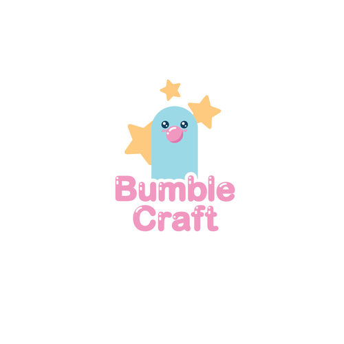 Kawaii logo with the title 'bumble craft'