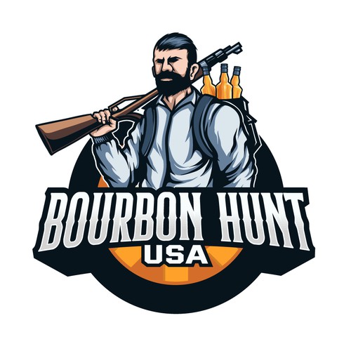 Kentucky logo with the title 'bourbon hunt'