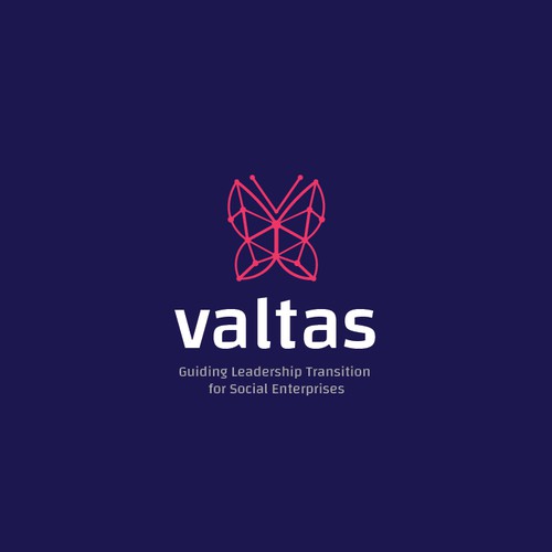 Butterfly logo with the title 'Modern butterfly logo concept'