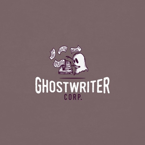 Writer logo with the title 'Logo for professional writing service.'