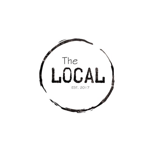 Grunge logo with the title 'the Local logo'