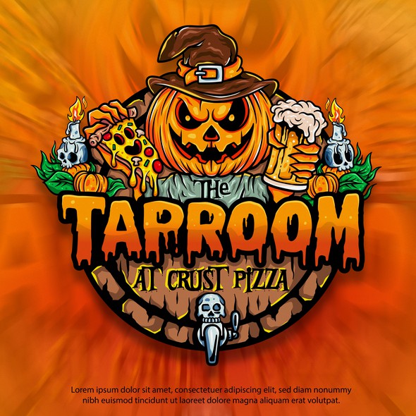 Terror design with the title 'Logo The TAPROOM at Crust Pizza'
