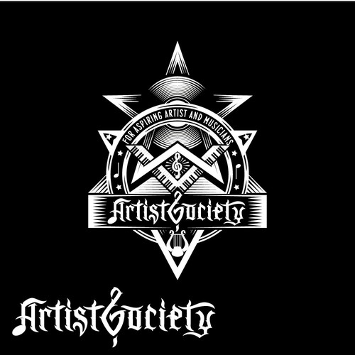 Lettering design with the title 'Secret Society'