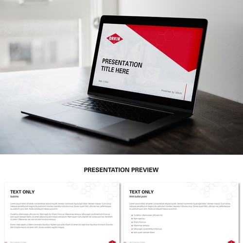 Fitness design with the title 'Presentation Design for Pest Control'
