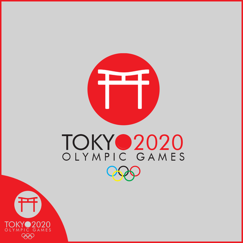 Olympic logo with the title 'Logo design for Tokyo 2020'