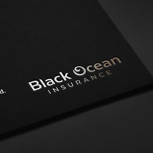 Typographic design with the title 'Logo for an insurance company'