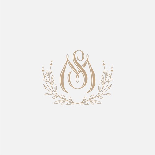 Modern vintage logo with the title 'Modern-classic wedding logo concept'