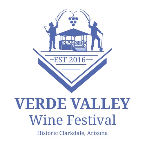 Winery logo with the title 'Verde Valley Wine Festival'