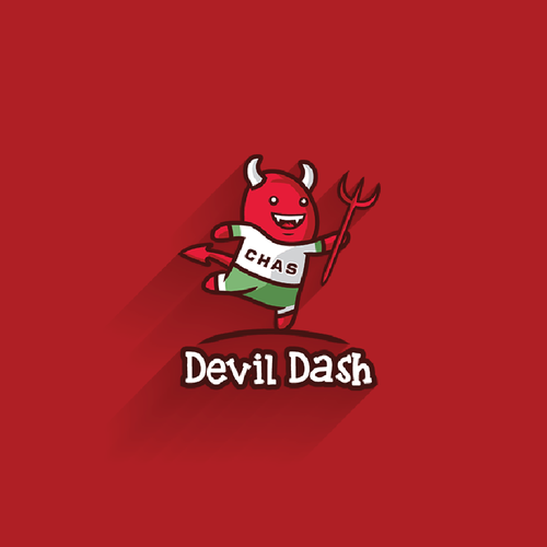 Tail logo with the title 'Cute Devil for 6,66k Charity Run'