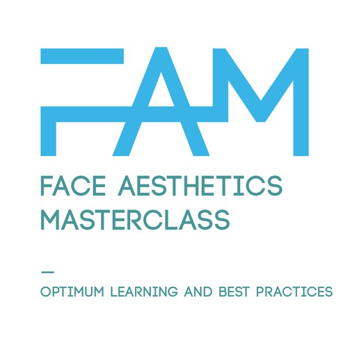 Corporate identity logo with the title 'Logo Face Aesthetics Masterclass'
