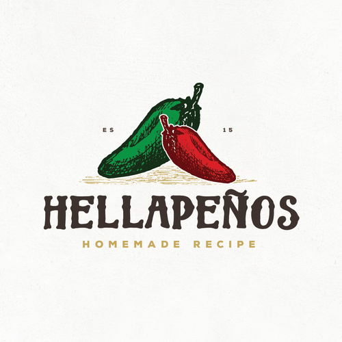 Recipe logo with the title 'HELLAPENOS'