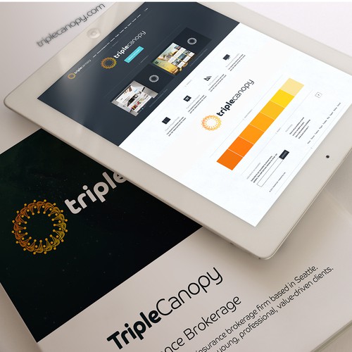 Circle design with the title 'TripleCanopy'