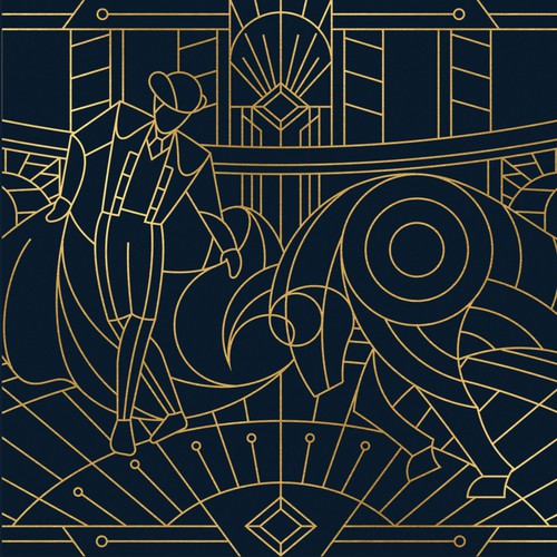 Print design with the title 'Bull Fighter / Matador Scene Envelope Illustration'