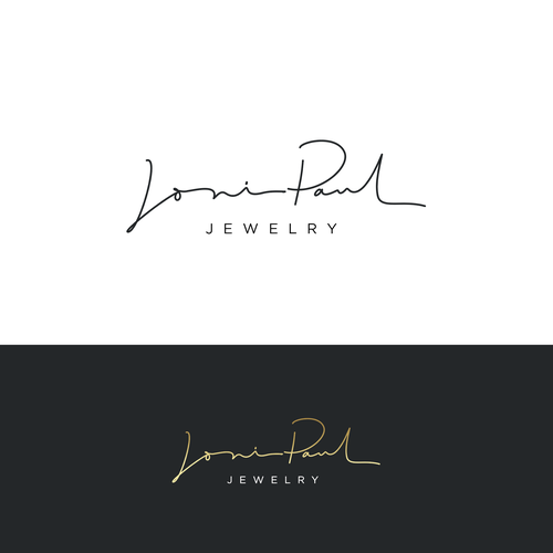 Calligraphy design with the title 'Hand drawn signature'