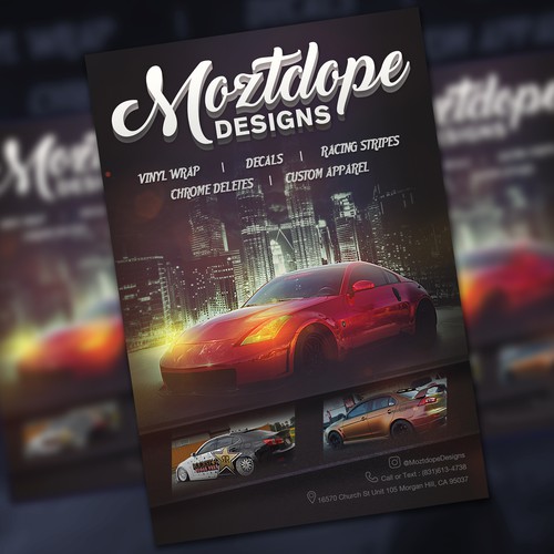 Folder design with the title 'Flyer Design'