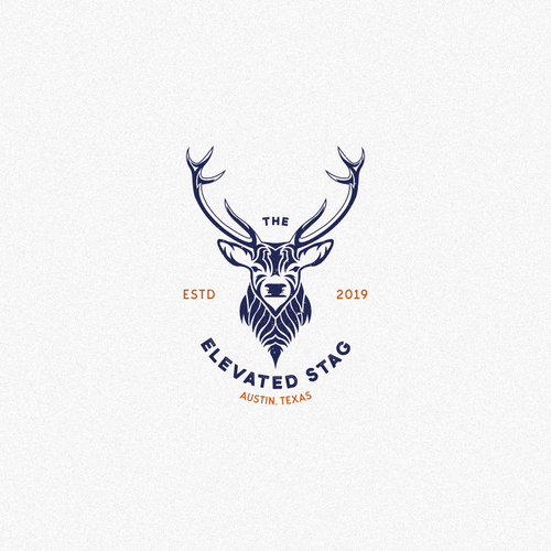 Stag logo with the title 'The elevated stag'