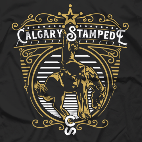 Texas t-shirt with the title 'Calgary Stampede'