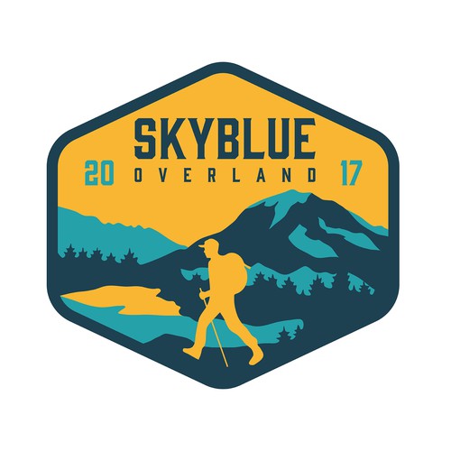 Patch design with the title 'LOGO/BADGE for SKYBLUE'