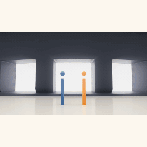 TV design with the title 'Logo design and 3D logo animation'