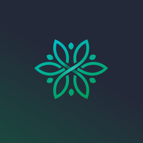 Marijuana leaf design with the title 'New CBD wellness center wants a welcoming logo'