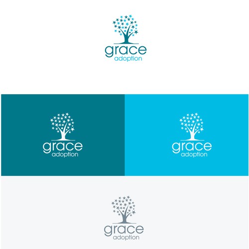 Partnership logo with the title 'Grace Adoption community based .'