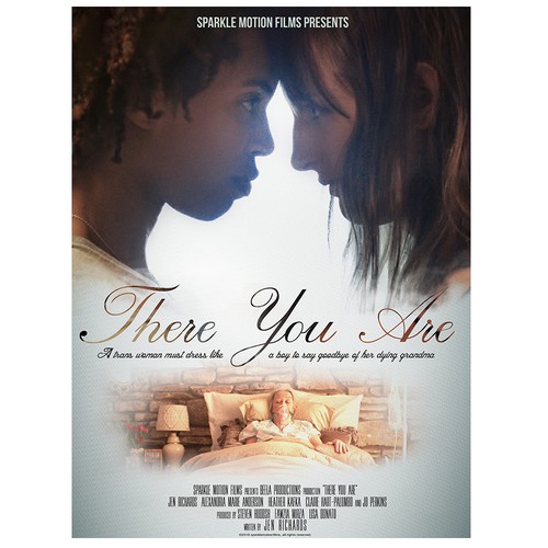 Movie design with the title 'There You Are Movie Poster'