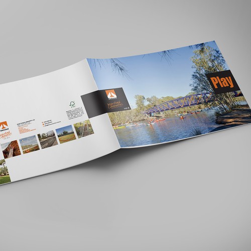 Attractive design with the title 'brochure layout'