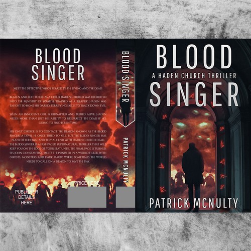 Monster book cover with the title 'Book Cover Design Entry'