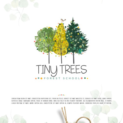 Tree logo with the title 'Tiny Trees'