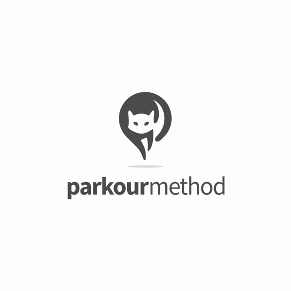 Parkour logo with the title 'parkourmethod Logo Design Proposal'