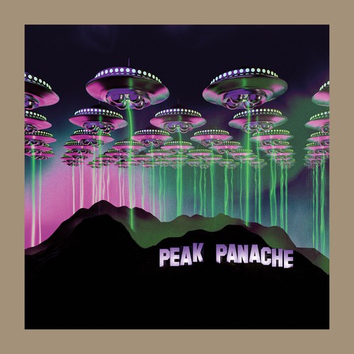 Sci-fi illustration with the title 'Cover Artwork for an Album about Aliens'