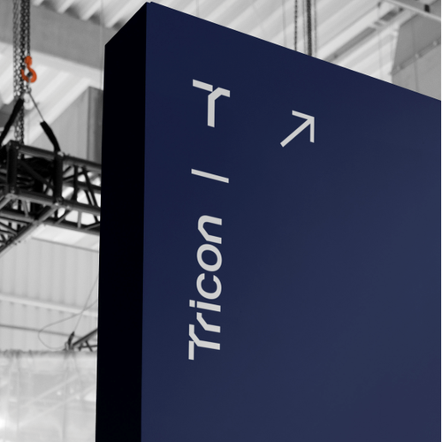 Wordmark logo with the title 'Bold wordmark logo for Tricon'