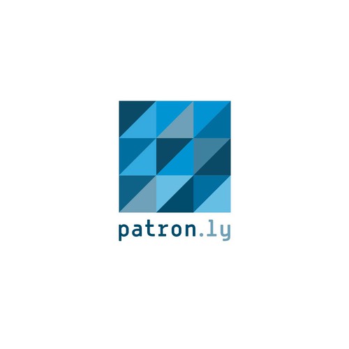 Blues design with the title 'PATRON.LY'