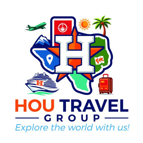 Transportation logo with the title 'Travel logo'