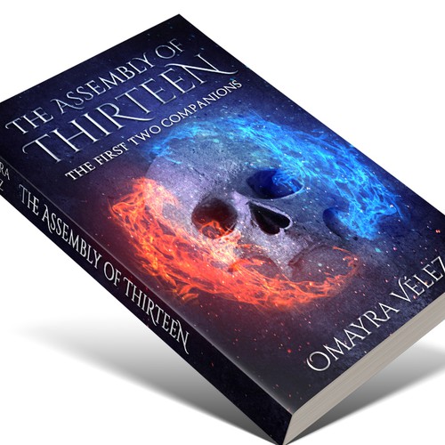 Fire book cover with the title 'The assembly of Thirteen'